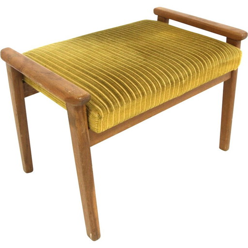 Ottoman scandinave vintage en teck, Suède 1960