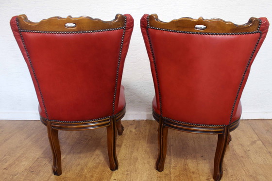 Image 1 of Paire De Fauteuils Crapauds Vintage