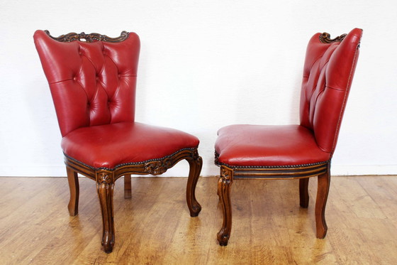 Image 1 of Paire De Fauteuils Crapauds Vintage