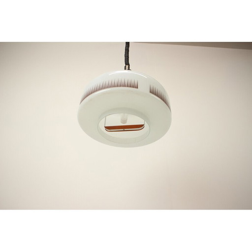 Lampe suspendue réglable en verre, Tchécoslovaquie 1970