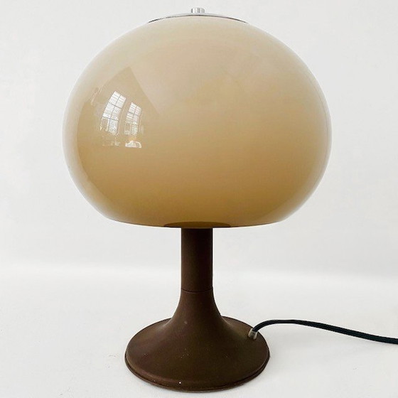 Image 1 of Lampe de table vintage à champignon Dijkstra de l'ère spatiale 1970