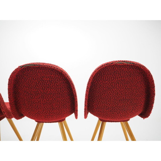 Image 1 of Ensemble de 4 chaises en bois vintage de Miroslav Navrátil, 1960