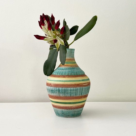Image 1 of Vase Vintage • Céramique Émaillée • Aldo Londi • Bitossi • 1950