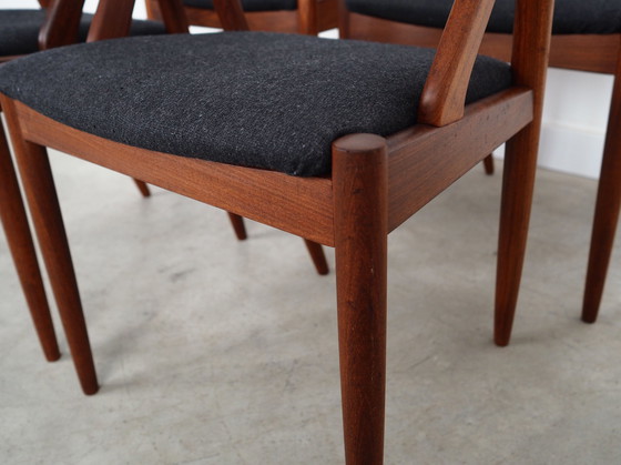 Image 1 of Ensemble de quatre chaises en teck, Design danois, 1970S, Designer : Kai Kristiansen