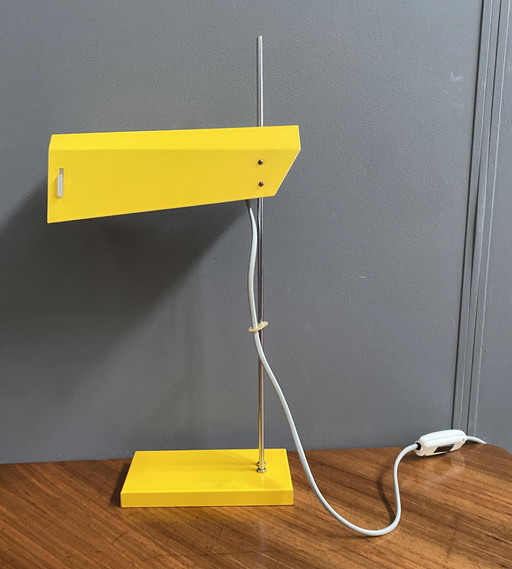 Lampe de bureau jaune par Josef Hurka pour Lidokov Modèle L192-1353