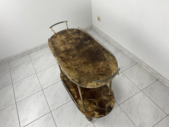 Image 1 of Aldo Tura Serving Cart