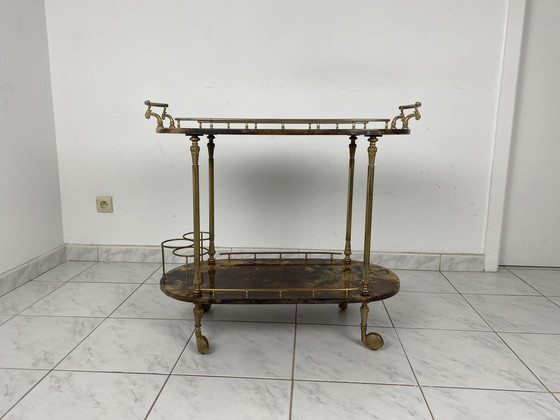 Image 1 of Aldo Tura Serving Cart