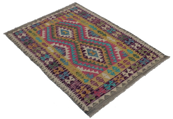 Image 1 of Original Old Style Kelim Afghan 140 X 103 Cm Top Condition