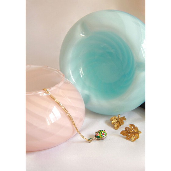 Image 1 of Verseuse vintage en verre de Murano Mello Swirl, Italie, années 1970