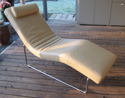 Fauteuil/chaise longue en cuir "Rolf Benz 680" en très bon état
