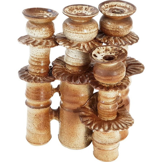 Image 1 of Chandelier vintage en grès, 1970