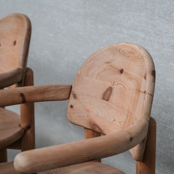 Image 1 of Ensemble de 8 chaises de salle à manger vintage, Suède 1970