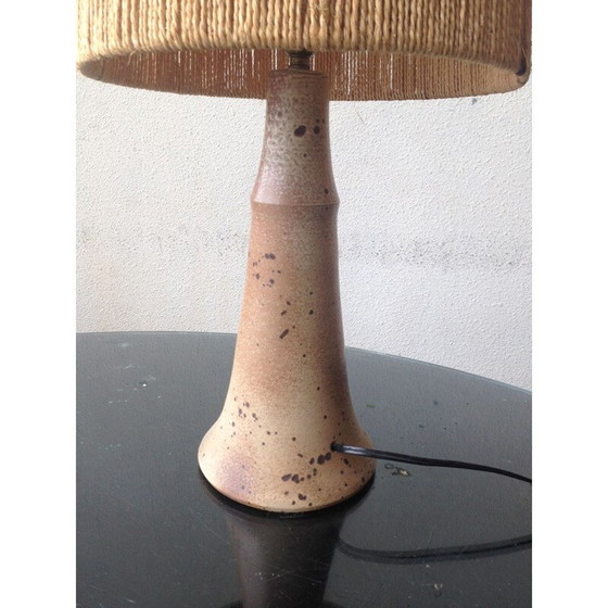 Image 1 of Lampe vintage en grès et céramique, France 1970