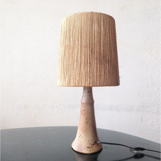 Image 1 of Lampe vintage en grès et céramique, France 1970