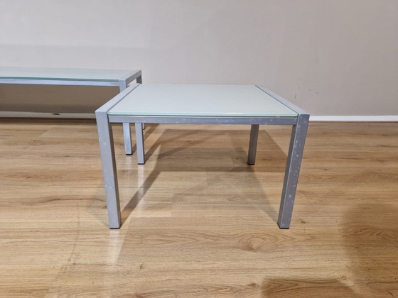 Image 1 of 3X Tables basses Bony Design en verre Argent