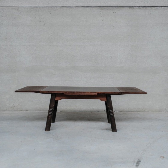 Image 1 of Table de salle à manger extensible en chêne, France 1930