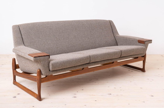 Image 1 of Johannes Andersen Sofa Excellent For Ab Trensums Fåtöljfabrik, Reupholstered In Kvadrat