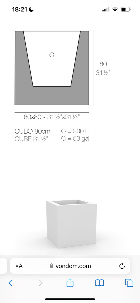 Image 1 of Vondom Cubo pot