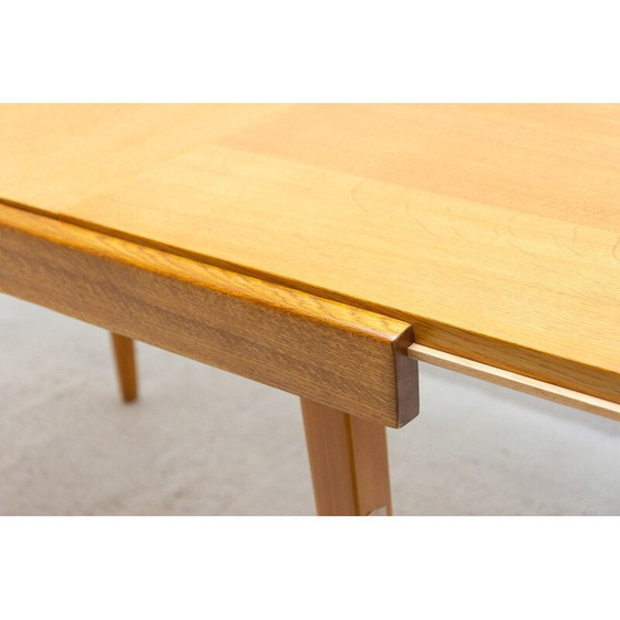 Image 1 of Table de salle à manger pliante du milieu du siècle par František Jirák pour Tatra nábytok, Tchécoslovaquie 1970