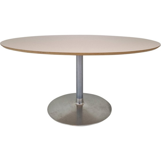 Image 1 of Table de salle à manger ovale vintage par Pierre Paulin pour Artifort