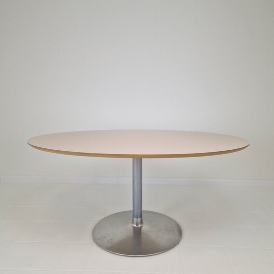 Image 1 of Table de salle à manger ovale vintage par Pierre Paulin pour Artifort