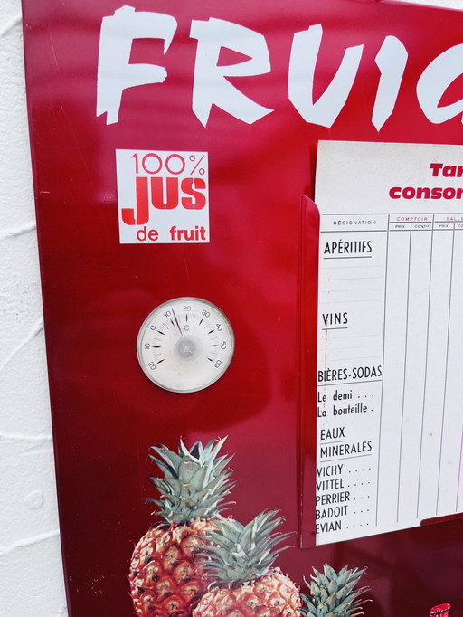 Publicité Tarifaire Authentiques En Métal 'Fruigal'