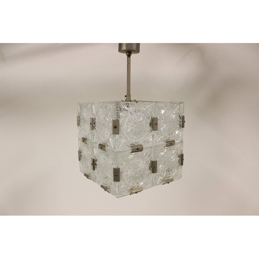 Paire de lampes suspendues vintage par Kamenický Šenov, Tchécoslovaquie 1970