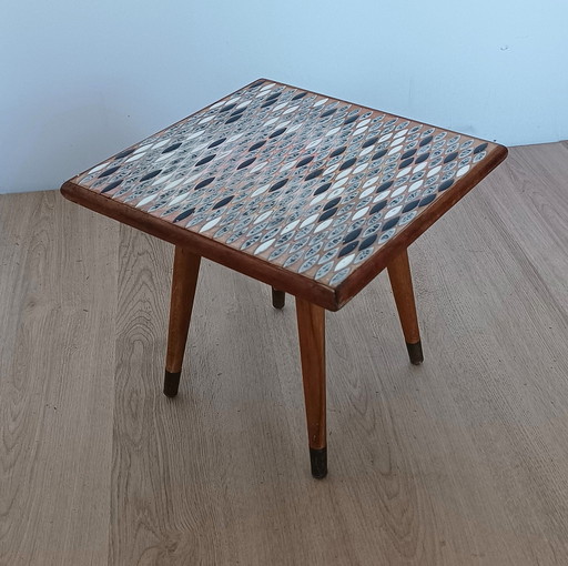 Table d'appoint en mosaïque des années 50