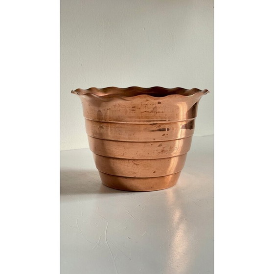 Image 1 of Jardinière vintage en cuivre "Mur de Barrez", 1960