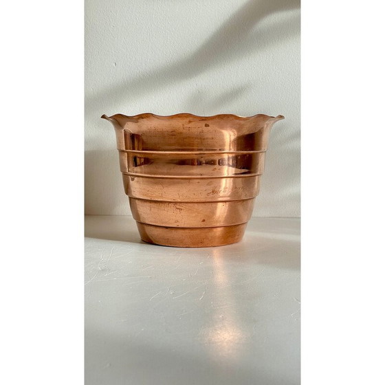 Image 1 of Jardinière vintage en cuivre "Mur de Barrez", 1960