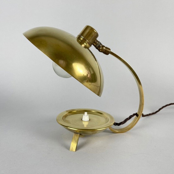 Image 1 of Lampe Vintage Art Deco en laiton, 1930