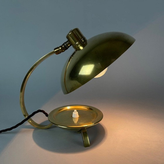 Image 1 of Lampe Vintage Art Deco en laiton, 1930