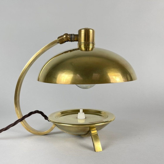 Image 1 of Lampe Vintage Art Deco en laiton, 1930