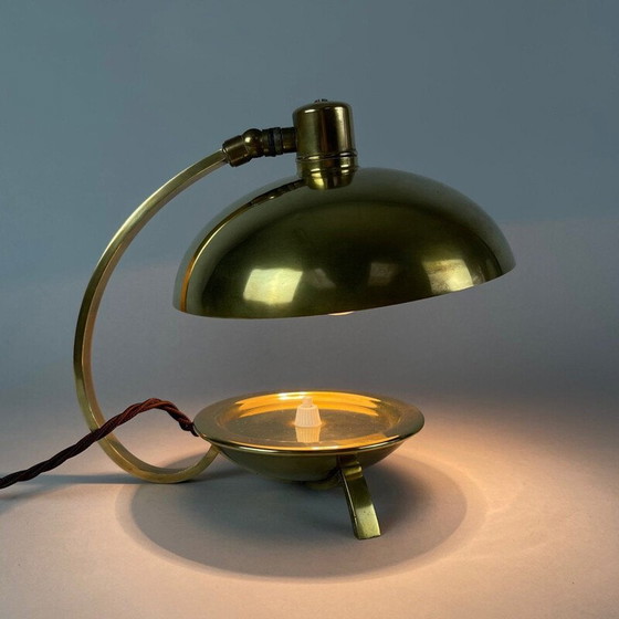 Image 1 of Lampe Vintage Art Deco en laiton, 1930