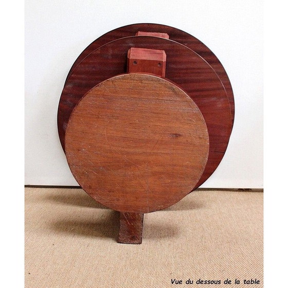 Image 1 of Table basse vintage Art Deco en acajou massif, 1930