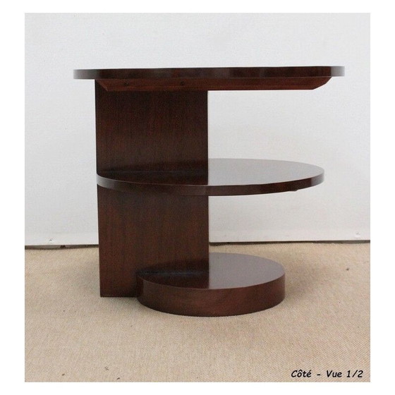 Image 1 of Table basse vintage Art Deco en acajou massif, 1930