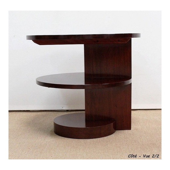 Image 1 of Table basse vintage Art Deco en acajou massif, 1930