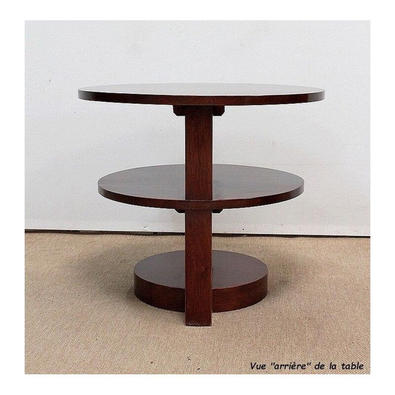 Image 1 of Table basse vintage Art Deco en acajou massif, 1930