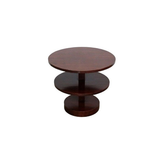 Image 1 of Table basse vintage Art Deco en acajou massif, 1930