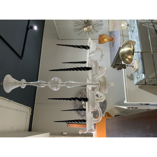 Lustre vintage à 7 lumières de la Maison Veronese, 1970
