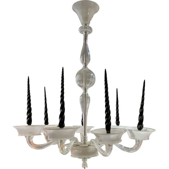 Image 1 of Lustre vintage à 7 lumières de la Maison Veronese, 1970