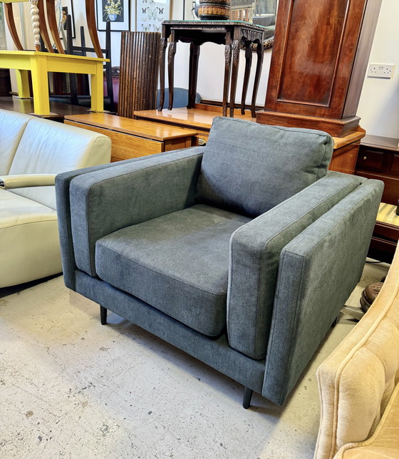 Image 1 of Fauteuil Sandringham contemporain gris foncé