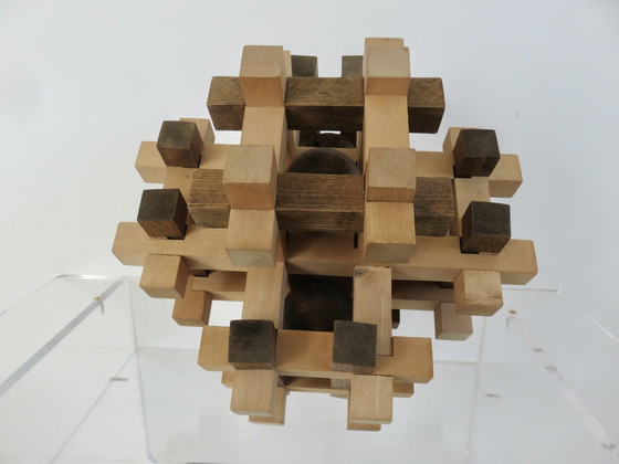 Image 1 of Casse Tête Xxl En Bois, 1970