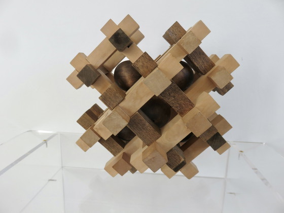 Image 1 of Casse Tête Xxl En Bois, 1970