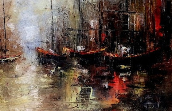 Image 1 of Slawomir Zajkowski "Vieux bateaux de pêche".