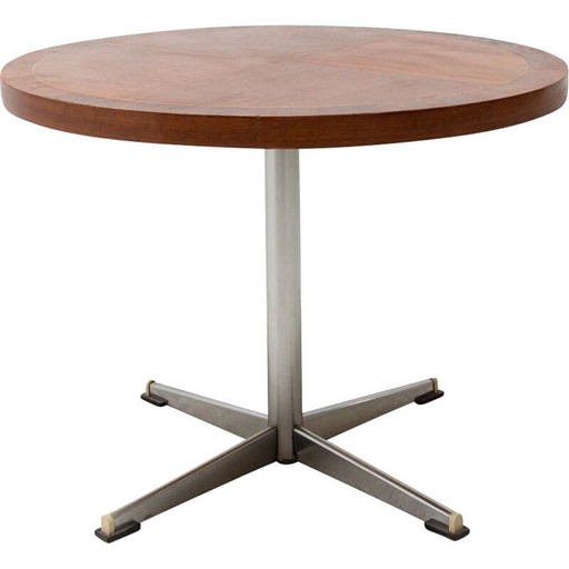 Table basse vintage en noyer, Tchécoslovaquie 1970