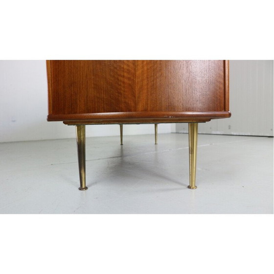 Image 1 of Buffet vintage en noyer et laiton de William Watting, Danemark 1955