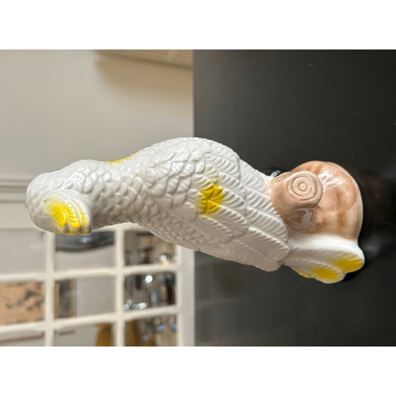 Image 1 of Perroquet vintage en céramique émaillée, 1970