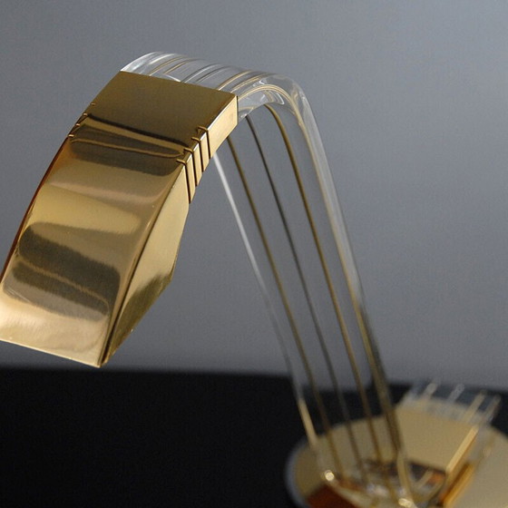 Image 1 of Lampe de bureau vintage en plexiglas par Relco Milano, Italie 1980