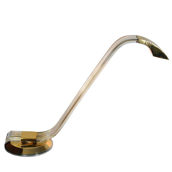 Image 1 of Lampe de bureau vintage en plexiglas par Relco Milano, Italie 1980